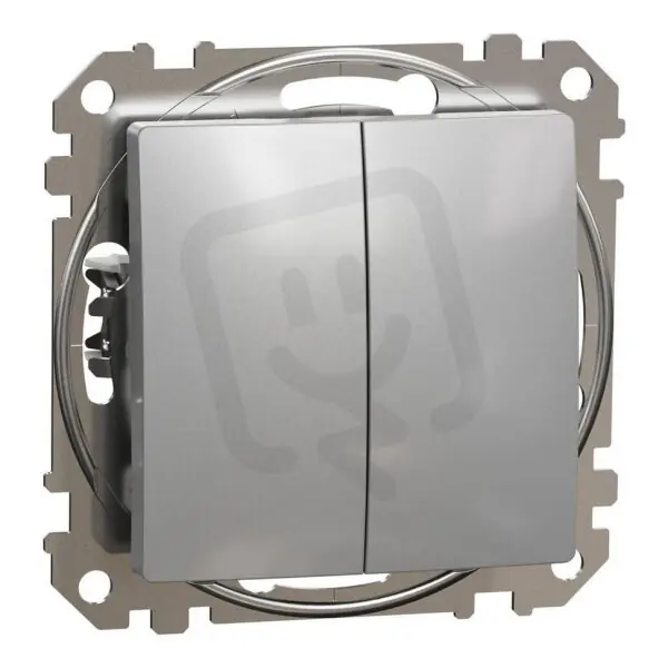 Sedna D/E Přepínač sériový řazení 5, Aluminium SCHNEIDER SDD113105 Odeslání Ihned