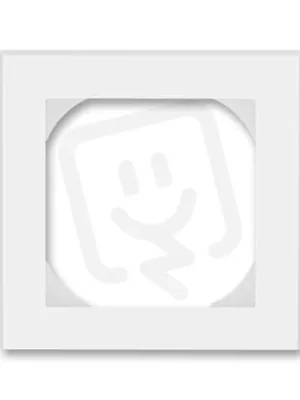 Jednorámeček ABB LEVIT s otvorem 55x55 bílá/ledová bílá 3901H-A05510 01 Must-Have