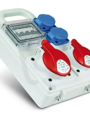 Zásuvková rozvodnice 1x3253+1x1653+2x230V s držákem, jištěná, IP44 ROS-I 1603 D Rychlé Dodání