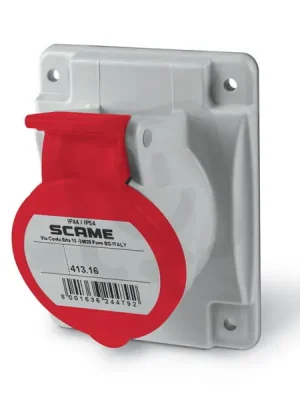Zásuvka vestavná OPTIMA, šikmá 3P+E, 16A, 6h/380-415 V, 50/60 Hz, IP44 413.1666 Poslední Šance