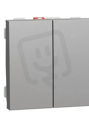 Víkendová Akce Přepínač NOVÁ UNICA sériový řazení 5, Aluminium SCHNEIDER NU321130