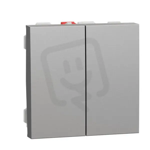 Víkendová Akce Přepínač NOVÁ UNICA sériový řazení 5, Aluminium SCHNEIDER NU321130