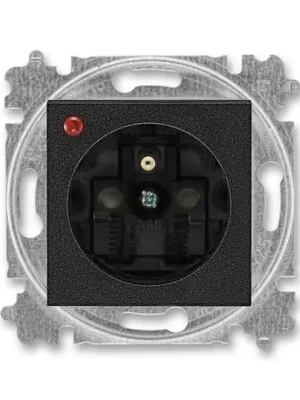 Zásuvka ABB LEVIT M s ochranou před přepětím onyx/kouřová černá 5599H-A02357 63 Top Prodej