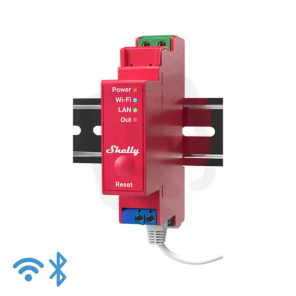 Cenový Hit Spínací modul na DIN lištu SHELLY PRO 1PM s měřením spotřeby, LAN,WiFi,Bluetooth