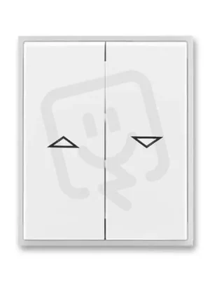 Autentický Kryt spínače ABB ELEMENT/TIME žaluziový dělený bílá/led. bílá 3558E-A00662 01