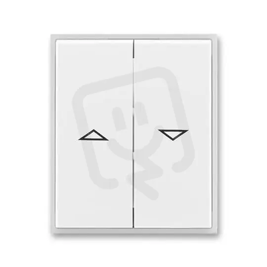 Autentický Kryt spínače ABB ELEMENT/TIME žaluziový dělený bílá/led. bílá 3558E-A00662 01