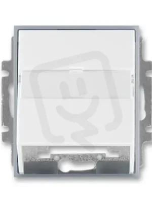 Kryt komunikační zásuvky ABB ELEMENT bílá/ledová šedá 5014E-A00100 04 Výprodej