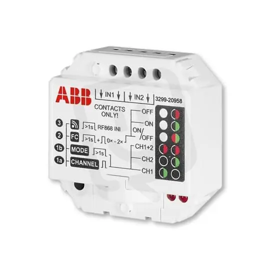 ABB Přístroj Rf 3299-20958 Modul vysílače stavu kontaktů RF,vestavný,868 MHz Odeslání Ihned