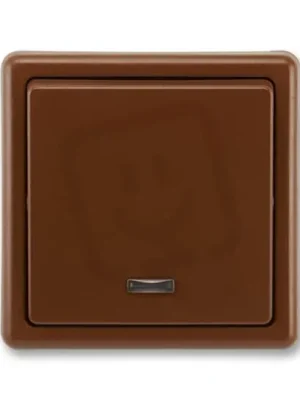 ABB CLASSIC Spínač se signalizační doutnavkou řazení 1S hnědá 3553-21289 H3 Hit Sezóny