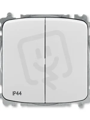 Pouze Dnes Sériový přepínač ABB TANGO řazení 5, IP44, bezšroub., šedá 3559A-A05940 S