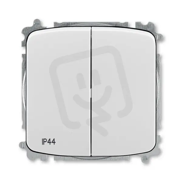 Pouze Dnes Sériový přepínač ABB TANGO řazení 5, IP44, bezšroub., šedá 3559A-A05940 S