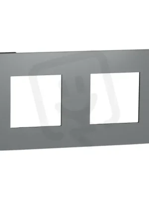 Cenová Bomba Krycí rámeček NOVÁ UNICA STUDIO COLOR dvojnásobný, Dark Grey/Černý
