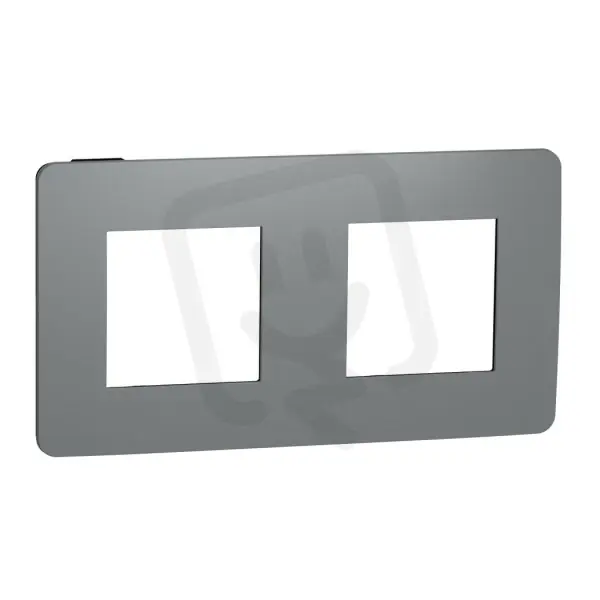 Cenová Bomba Krycí rámeček NOVÁ UNICA STUDIO COLOR dvojnásobný, Dark Grey/Černý