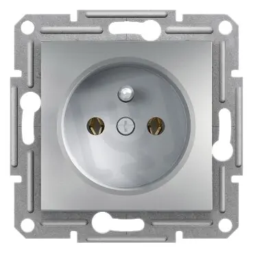 ASFORA Zásuvka 2P+PE 250V 16A, alu SCHNEIDER EPH2800161 Akční Nabídka