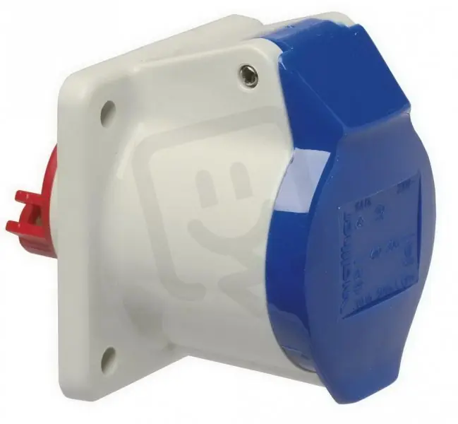 Sleva Vestavná zásuvka 16A 3P 230V 6h IP44, přímá WALTHER 410306