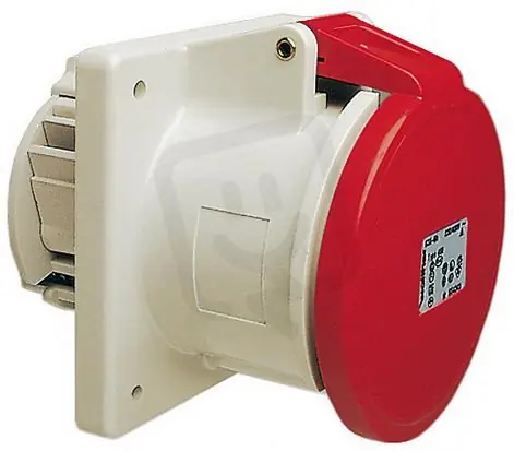 Vestavná zásuvka 63A 5P 400V 6h IP44, přímá WALTHER 460 Expresní Doručení
