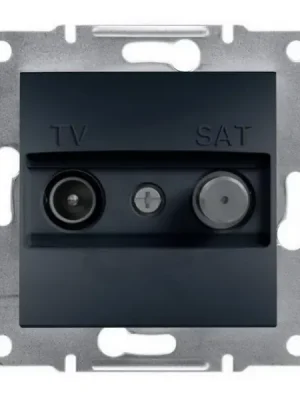 ASFORA Zásuvka TV-SAT, koncová, antracit SCHNEIDER EPH3400171 Aktuální