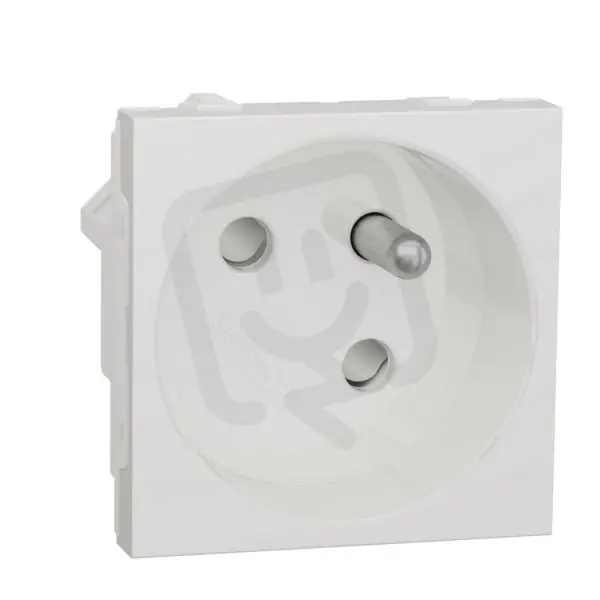 Tovární Cena Zásuvka NOVÁ UNICA 45o 250V/16A 2P+E, clonky, bezšroubová, Bílá