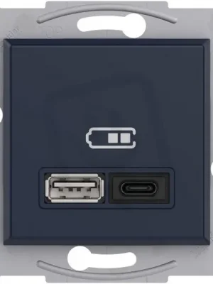 ASFORA Dvojitá USB A+C rychlonabíječka 3A 45W, antracit SCHNEIDER EPH2700471 Výhodná Nabídka