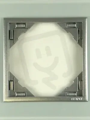 Značkový 1-rámeček, CRYSTAL (sklo) 90910 TCA sklo/hliníková ELKO EP 5603011553999