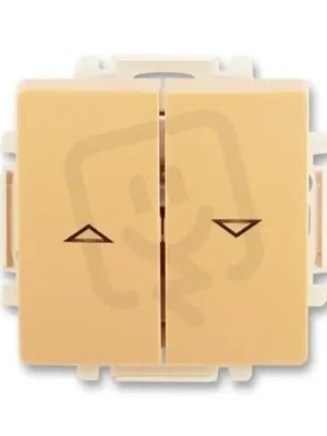 Autentický Žaluziový ovládač ABB SWING 1/0+1/0 s blokováním béžová 3557G-A88340 D1