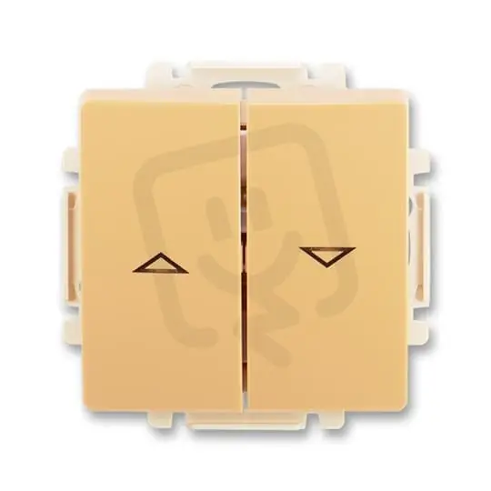Autentický Žaluziový ovládač ABB SWING 1/0+1/0 s blokováním béžová 3557G-A88340 D1