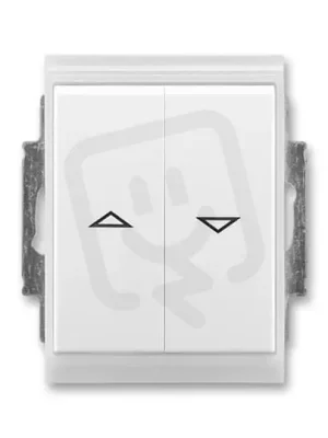 Žaluziový ovládač ABB ELEM/TIME 1/0+1/0 blok.IP44 bílá/led.bílá 3558E-A88943 01 Super Cena