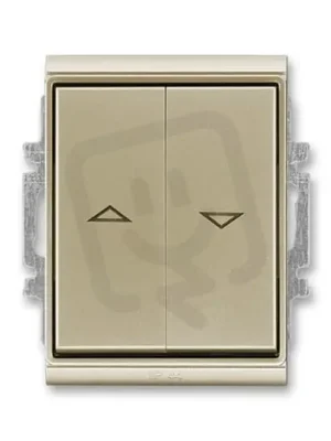 Ihned K Objednání Žaluziový ovládač ABB TIME 1/0+1/0 s blokováním IP44 šampaňská 3558E-A88943 33