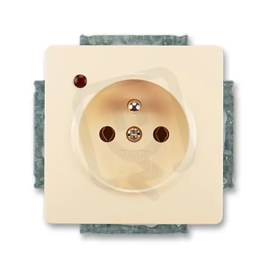 Zásuvka ABB SWING s ochranou před přepětím krémová 5598G-A02349 C1 Rychlé Dodání