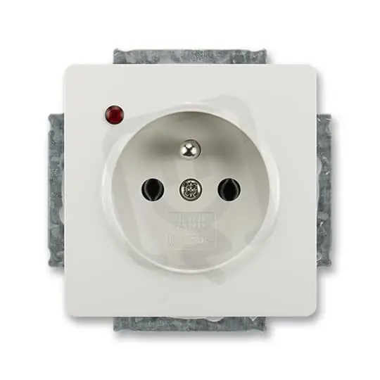 Zásuvka ABB SWING s ochranou před přepětím světle šedá 5598G-A02349 S1 Akce