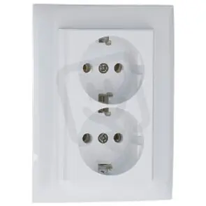 Komplet dvojzásuvka Schuko 90331 CBR bílá ELKO EP 5603011065126 Vrácení Zdarma