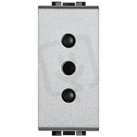 Ověřený BTICINO LIVINGLIGHT ZÁSUVKA 2P+T 10A ITALSKÝ STANDARD 1MODULOVÁ TECH NT4113