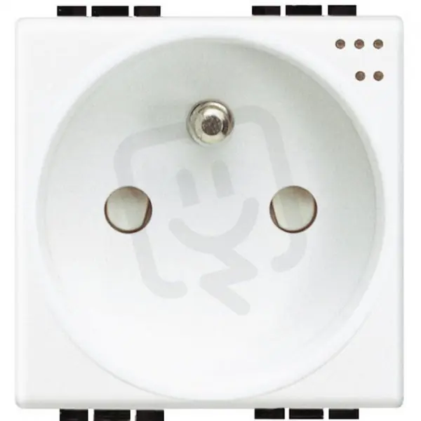 BTICINO LIVINGLIGHT ZÁSUVKA 2P+T 16A S CLONKAMI A SE SIGNÁLKOU 2MODULOVÝ BÍLÁ Cenový Hit