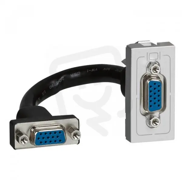 Must-Have MOSAIC PŘEDKONEKTOROVANÁ ZÁSUVKA VGA 1M HLINÍK LEGRAND 079377