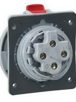 Objednat Nyní P17 TEMPRA PRO IP 66/67 PRŮMYSLOVÁ ZÁSUVKA DO PANELU 400V 4K 32A 3P+E ČERVENÁ