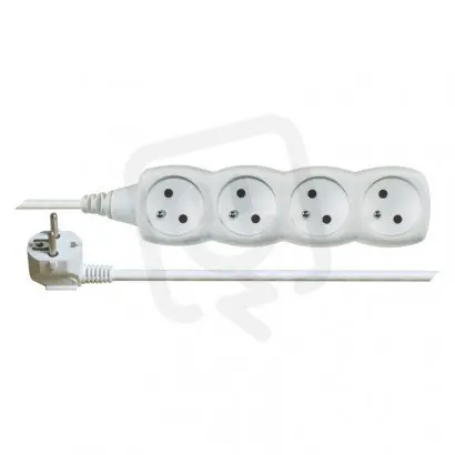 Hit Sezóny Prodlužovací kabel 7 m 4 zásuvky bílý PVC 1mm2 EMOS P0417