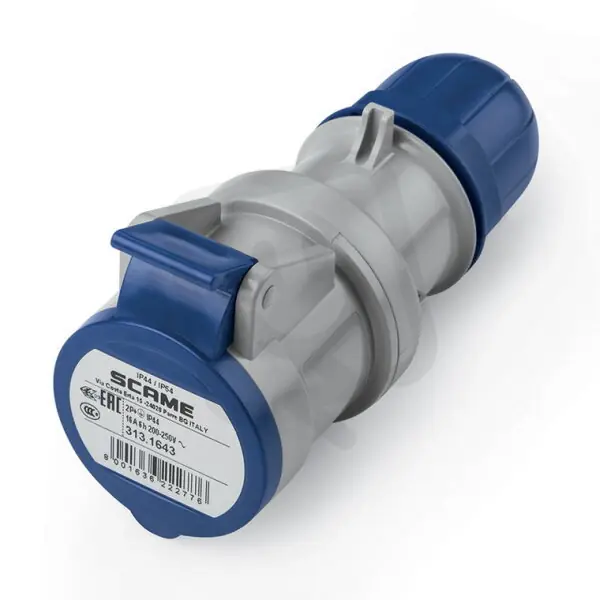 Super Cena Zásuvka (spojka) kabelová OPTIMA 2P+E, 16A, 6h/200-250 V, 50/60 Hz, IP44