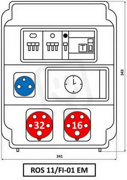 Top Prodej SEZ-CZ ROS11/FI-01EM Z.r. s elektroměrem IP54