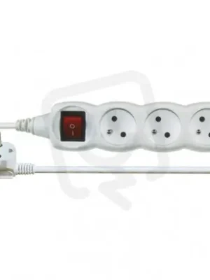 Prodlužovací kabel 1,2 m 3 zásuvky s vypínačem bílý PVC 1mm2 EMOS P1311 Nová Kolekce