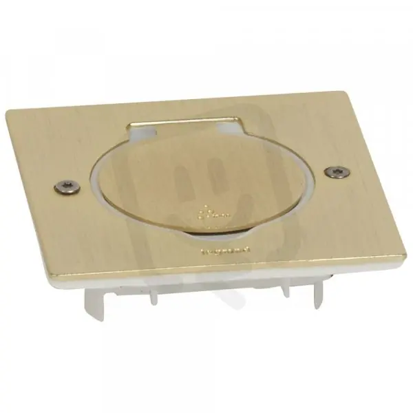 Poslední Šance PLATINUM PODLAHOVÁ KRABICE IP44 2MODULOVÝ BRONZ ČTVEREC LEGRAND 089710