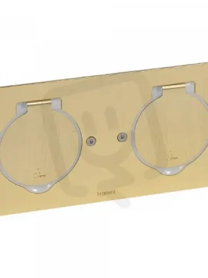 Poslední Šance PLATINUM PODLAHOVÁ KRABICE IP44 2X2MODULOVÝ BRONZ ČTVEREC LEGRAND 089712