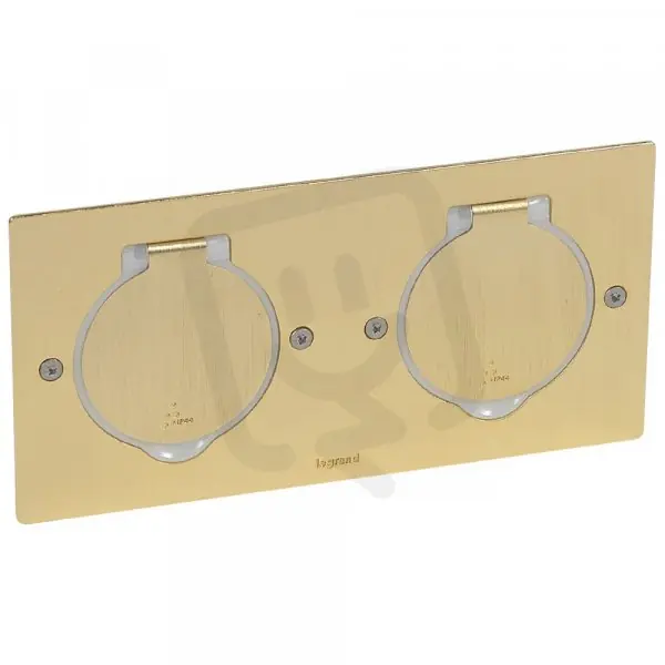 Poslední Šance PLATINUM PODLAHOVÁ KRABICE IP44 2X2MODULOVÝ BRONZ ČTVEREC LEGRAND 089712