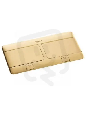 Pouze Dnes POP-UP KRABICE DO PODLAHY, BROUŠENÁ MOSAZ, 2X4 MODULY LEGRAND 054018