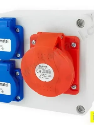 Krabice 3069-4pol. IP44 2x230V 1x400V/16A/4 FAMATEL 3069-4pol Akční Cena
