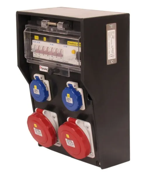 Sezónní Sleva Zásuvková skříň RB20002000.1 /4020 RubberBOX IP65 jištěná s chráničem 40/4/003