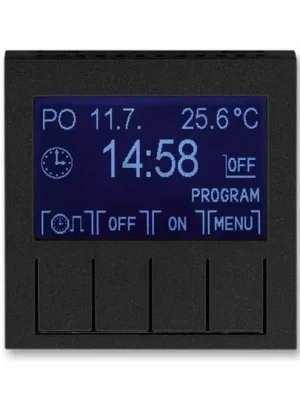 Časově Omezené Hodiny spínací programovatelné 3292H-A20301 63 onyx/kouřová černá Levit ABB