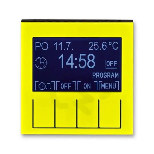 Vrácení Zdarma Hodiny spínací programovatelné 3292H-A20301 64 žlutá/kouřová černá Levit ABB