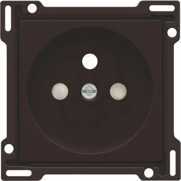 Kryt zásuvky 28,5mm s dětskou pojistkou-DARK BROWN NIKO 124-66601 Nejlepší Cena