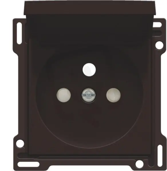 Kryt zásuvky 28,5mm s víčkem a dětskou pojistkou-DARK BROWN NIKO 124-66603 Objednat Nyní