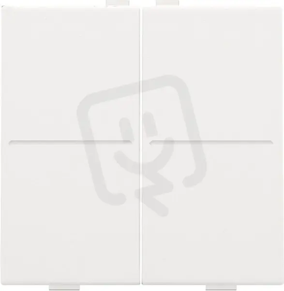 BUS/RF kolébka 2x1/2-WHITE COATED NIKO 154-00007 Autentický